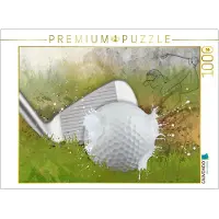CALVENDO Puzzle: SPORT trifft SPLASH – Golf | 1000 Teile, fertige Größe: 64 x 48 cm | Fotopuzzle für entspannte Stunden