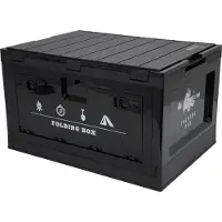 Northix Faltbare Campingbox mit Deckel, 50L, 2-in-1