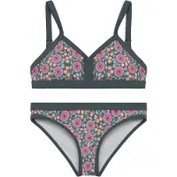 Color Kids - Kid's Junior Bikini AOP - Bikini Gr 122 grau