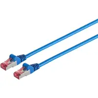 S-Conn Patchkabel cat6A S/FTP PIMF Halogenfrei blau 15m