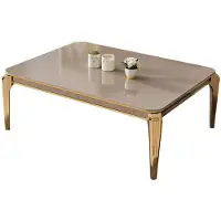 AEA Wohnzimmertisch Sofatisch Beistelltisch Couchttisch Wohnzimmer Gold