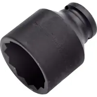Hazet Schlag-, Maschinenschrauber-Steckschlüssel-Einsatz (Doppel-6kt.) 900SZ-36 Vierkant hohl 12,5 mm (1/2 Zoll) Außen-Doppel-Sechskant-Tractionsprofil 36