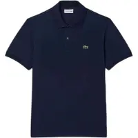Lacoste SHORT SLEEVED RIBBED COLLAR Blau