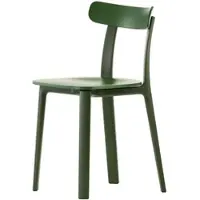 Vitra Stuhl All Plastic Chair efeu grün, Designer Jasper Morrison, 42.5x76x46 cm