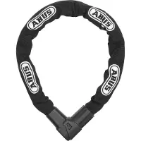 ABUS Kettenschloss CityChain 1010 – Flexibles Fahrradschloss für Fahrrad und E-Bike - aus gehärtetem Stahl und mit Textilmantel - -Sicherheitslevel 12 – 85 cm – Schwarz