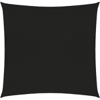 The Living Store Sonnensegel 160 g/m² Schwarz 2x2 m HDPE