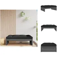vidaXL Gartenhocker Grau 120x80 cm Massivholz Kiefer - Gartensofaelemente