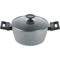 Berndes Kochtopf mit Glasdeckel 20 oder 24 cm, Aluminium, grau - Alu Induction Special Edition