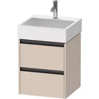Duravit Waschtischunterschrank Ketho.2 48,4x46cm, Tau ma, 2 Schub., wandhängend