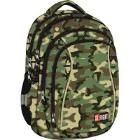St. Majewski Rucksack Moro 4-Kammer wasserdicht 42x30x20 cm mit Kopfhörerausgang und Organizer
