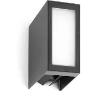 Faro 70264, Wandbeleuchtung für den Außenbereich, Dunkles Grau, Aluminium, IP54, I, 9 W
