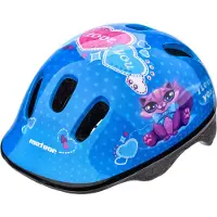 Meteor Schutzhelm, Kinderhelm, Fahrradhelm, Rollschuhe, KS06 Helm Kinderfahrradhelm Helm, größe XS 44-48 cm Kitty