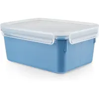 EMSA Clip & Close, Box, Rechteckig, 2,2 l, Blau, Polypropylen (PP), Thermoplastisches Elastomer (TPE), Deutschland