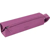 OEM Imitatieleer Etui, rechthoekig 23 x 5 x 5 cm, platte opening, lange rits, praktisch en elegant, paars