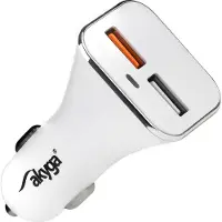 Akyga AK-CH-08, Auto, USB, 12 V, 3 A, Weiß