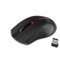 Rebeltec Wireless optical mouse, GALAXY black/red, rubber surface