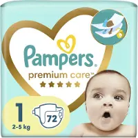 Pampers Premium Care Size 1 Einwegwindeln 2-5 kg 72 St.