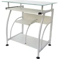 Vdd Schreibtisch-Laptop-Computertisch - platzsparend - 70 cm x 50 cm - weiß