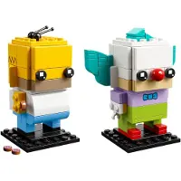 LEGO Homer Simpson und Krusty der Clown - BrickHeadz 41632