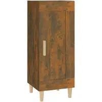 Syfax Sideboard Räuchereiche 34,5x34x90 cm Holzwerkstoff