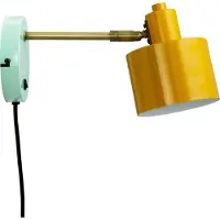 Dyberg Larsen Ocean Wandlampe curry messing türkis