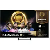 Hisense 55 '' E8Q | ULED MiniLED Smart TV 4K 144 Hz, 139,7 cm (55"), 3840 x 2160 Pixel, ULED, Smart-TV, WLAN, Schwarz, Grau