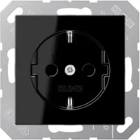 JUNG SCHUKO-Steckdose A 1520 BF SW schwarz