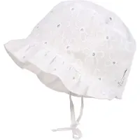Maximo Fischerhut 1 Stk. Schneeweiß, Blütenstickerei, Sommerhut, Baby-Girl, Festiv