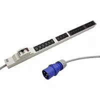 Bachmann 800.0119 ALU 1HE 20xC13 1ph 2xLS C16A 3,0m CEE 32A bl 8000119