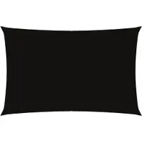 Syfax Sonnensegel Oxford-Gewebe Rechteckig 5x8 m Schwarz