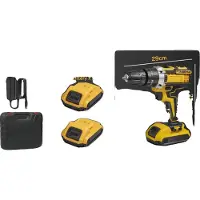 OEM Akku-Werkzeug-Set, kabelloses Design, mehrere Geschwindigkeitsstufen, Gelber elektrischer Bohrer Standard