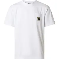 The North Face T-Shirt Herren Mountain Logo Locker Kurzarm T-Shirt TNF White-L