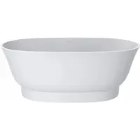 Casa Padrino Freistehende Luxus Art Deco Badewanne Matt Weiß 160 cm