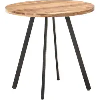 Syfax Esstisch 80 cm Massivholz Akazie