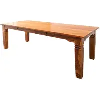 MASSIVMOEBEL24.DE MASSIVMOEBEL24 Esstisch Akazie 200x100x76 honig lackiert OXFORD #0606