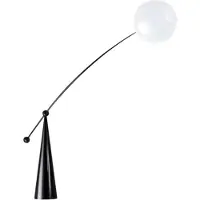 Casa Padrino Luxus Designer Stehleuchte Matt Schwarz 156 x H. 176 cm - Schwenkbare LED Stehlampe - Luxus LED Stehleuchten - Luxus LED Leuchten - Luxus Möbel - Luxus Einrichtung