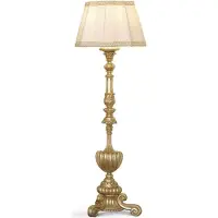 Casa Padrino Luxus Barock Stehleuchte Gold / Creme H. 180 cm - Italy