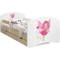 BDW Kinderbett, Doppelseitiges mit Schublade, Zauberin, 140/70