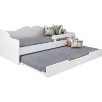 BDW Kinderbett, Jugendbett, Doppelbett mit Lattenrost, Weiss, 160 x 70 cm