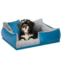 Stanis³aw Jurga Hundebett "Porto" - 45x30 cm - Haustiermatratze, Katzenbett, Hundekissen | Sofa-Hundekörbchen mit Kissen, rutschfest & waschbar | PillowPrim