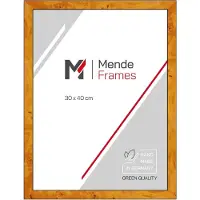 MendeFrames Bilderrahmen Massivholz Wurzeldekor hell 20x20 cm H14C