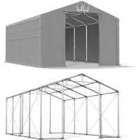 Das Company 5x8 Graues Magazin Zelt WINTER PLUS MSD