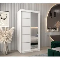 Minio Kleiderschränk 120 cm VERONA 2 Weiß