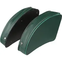 FEZ Fahrzeugteile Set: Packtasche Grün links/rechts - für MZ ES175, ES175/1, ES250, ES250/1, ES300