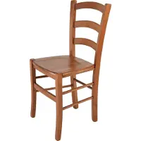 STOCK LINE t m c s Tommychairs - Stuhl VENICE für Küche und Esszimmer, robuste Struktur aus lackiertem Buchenholz im Farbton Kirschholz und Sitzfläche aus Holz