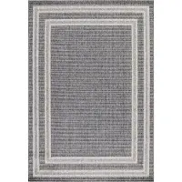 Morhane Aruba Meydan teppich indoor/outdoor flachgewebt rechteckig 140x200cm jute grau