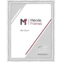 MendeFrames Baroque photo frame H530 white 30x90 cm with acrylic glass