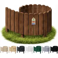 Pemicont Floranica Rollborder 40 cm Hoch x 100 cm Lang Dunkelbraun Holz Beeteinfassung flexibel