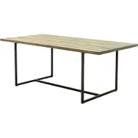 FURNLUX Esstisch Flow Sand Eiche Und Graphit 200cm / Hauptfarbe: Beige / Abmessungen: 200 x 76 x 100 cm