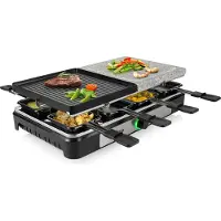 Tristar RA-2747, 8 Person(en), Metall, Schwarz, Rechteckig, 210 x 230 mm, Drehregler